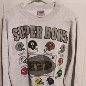 1990 Oneita Super Bowl Mvp Sweater Large